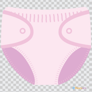 FREE Pink Baby Diaper Clipart WM | Pearly Arts