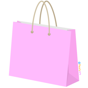 FREE Pink Shopping Bag Clipart WM | Pearly Arts