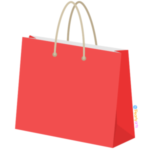 FREE Red Shopping Bag Clipart WM | Pearly Arts