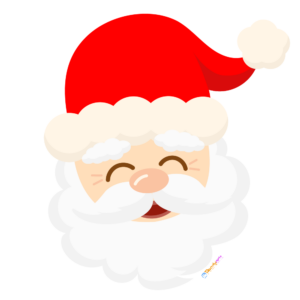 Santa Claus Face Clipart WM | Pearly Arts