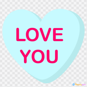Conversation Hearts Love You Clipart