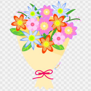FREE Flower Bouquet Clipart WM | Pearly Arts