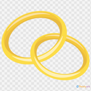 FREE Gold Wedding Rings clipart WM | Pearly Arts