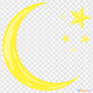 FREE Moon and Stars Clipart WM | Pearly Arts