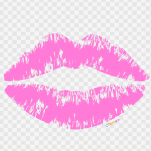 FREE Pink Kiss Mark Clipart WM | Pearly Arts
