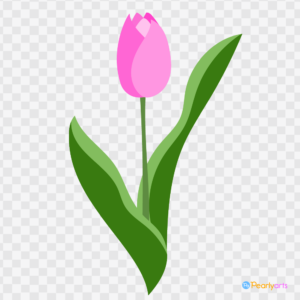 FREE Pink Tulip Clipart WM | Pearly Arts