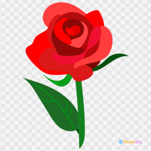 FREE Red Rose Clipart WM | Pearly Arts