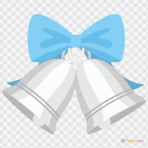 FREE Silver Wedding Bells Clipart WM | Pearly Arts