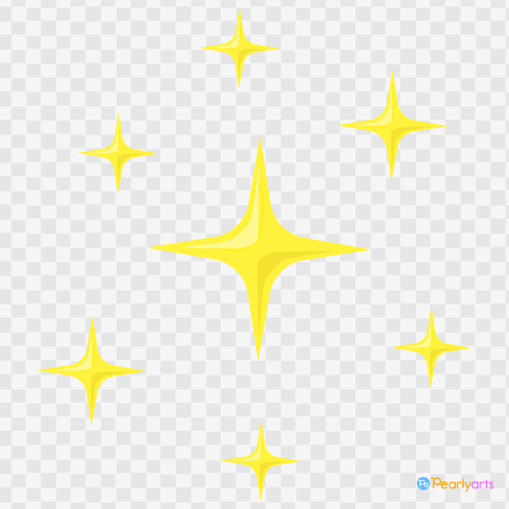 FREE Sparkle Stars Clipart WM | Pearly Arts