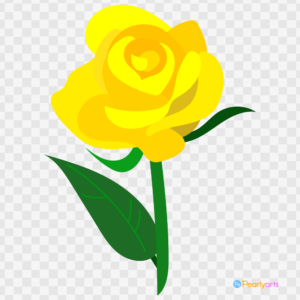 FREE Yellow Rose Clipart WM | Pearly Arts