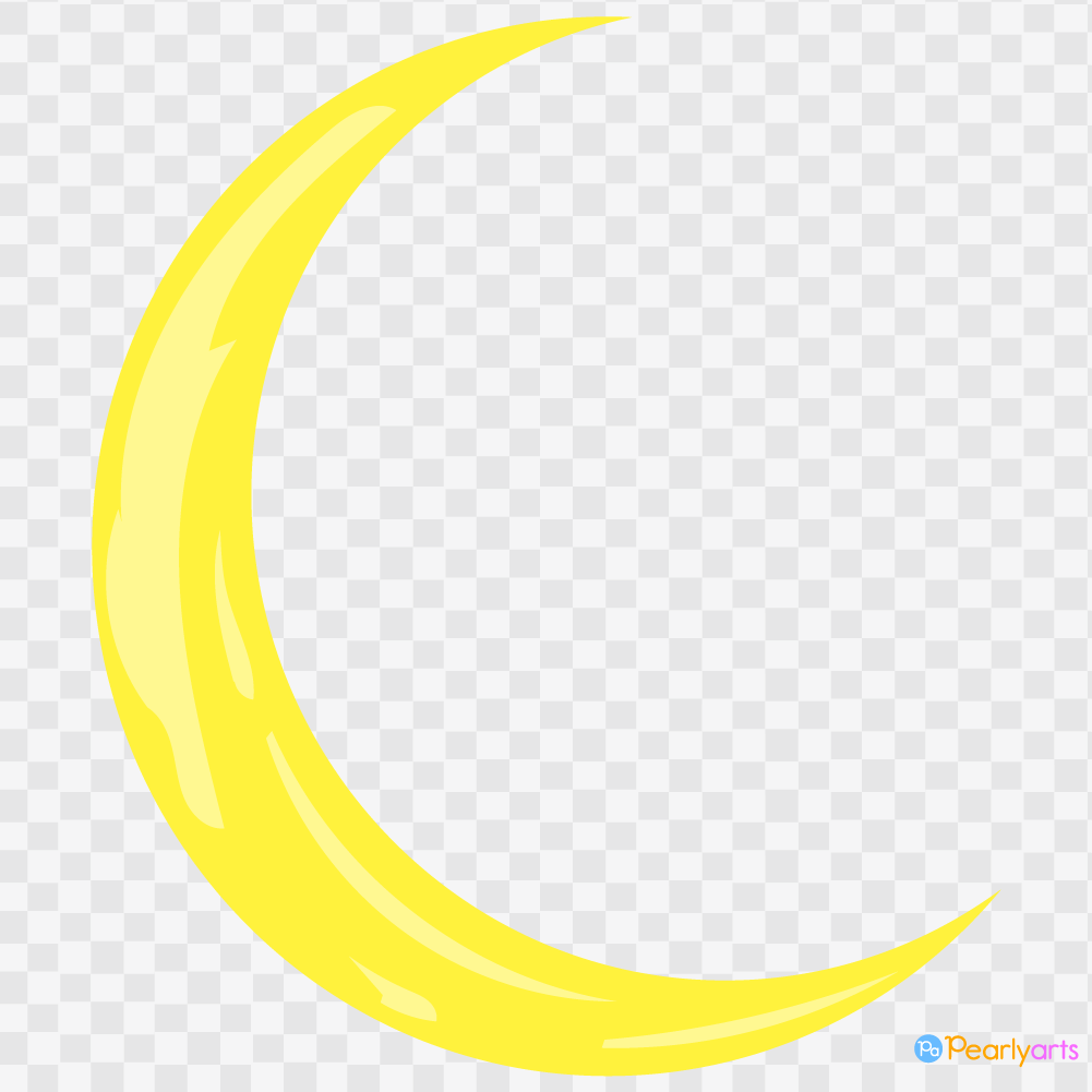FREECrescent Moon Clipart WM | Pearly Arts
