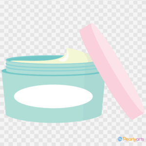 FREE Face Cream Jar Clipart WM | Pearly Arts
