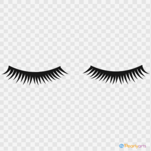 FREE False Eyelash Clipart WM | Pearly Arts