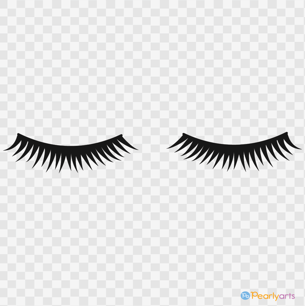 FREE False Eyelash Clipart WM | Pearly Arts