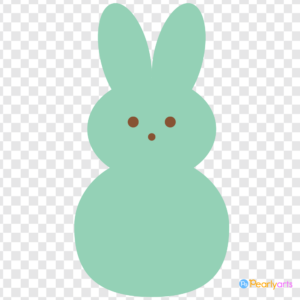 FREE Green Easter Peep Clipart WM | Pearly Arts