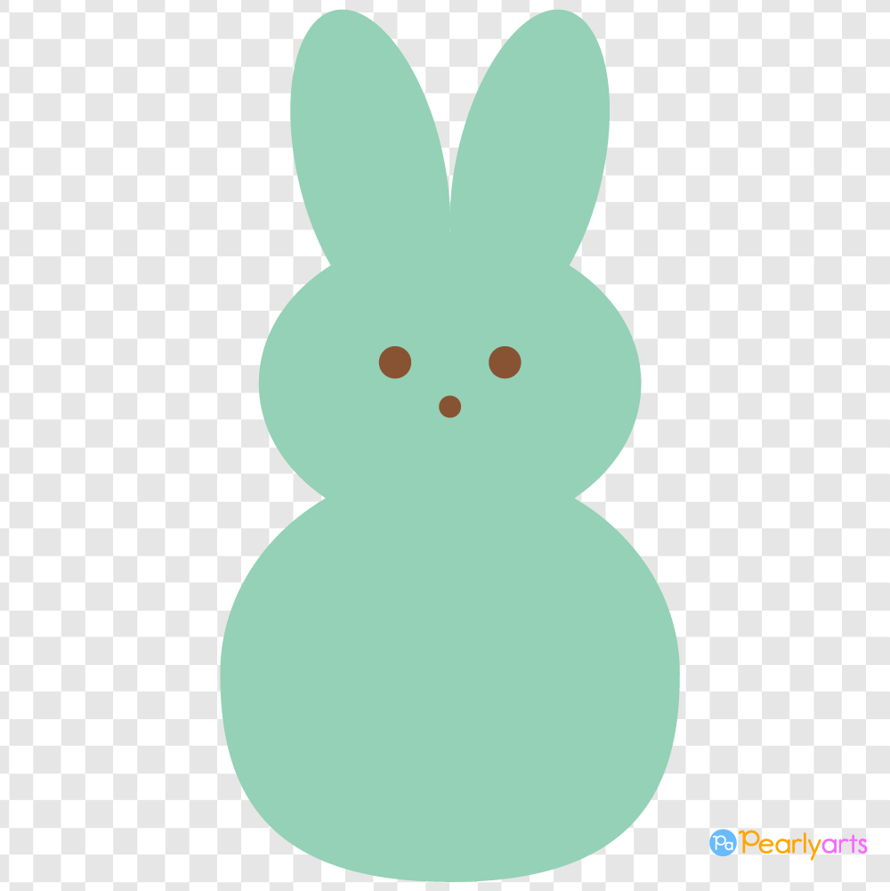 FREE Green Easter Peep Clipart WM | Pearly Arts