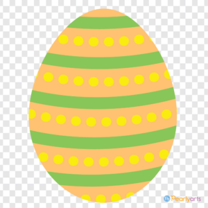 FREE Orange Easter Egg Clipart WM | Pearly Arts