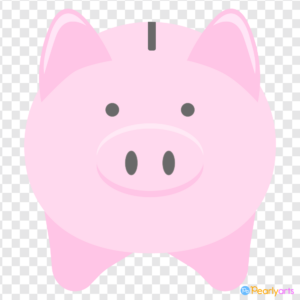 FREE Piggy Bank Clipart front WM | Pearly Arts
