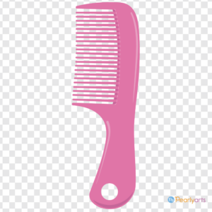 FREE Pink Comb Clipart WM | Pearly Arts