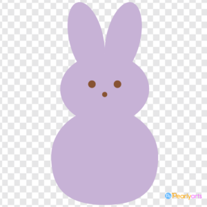 FREE Purple Easter Peep Clipart WM | Pearly Arts
