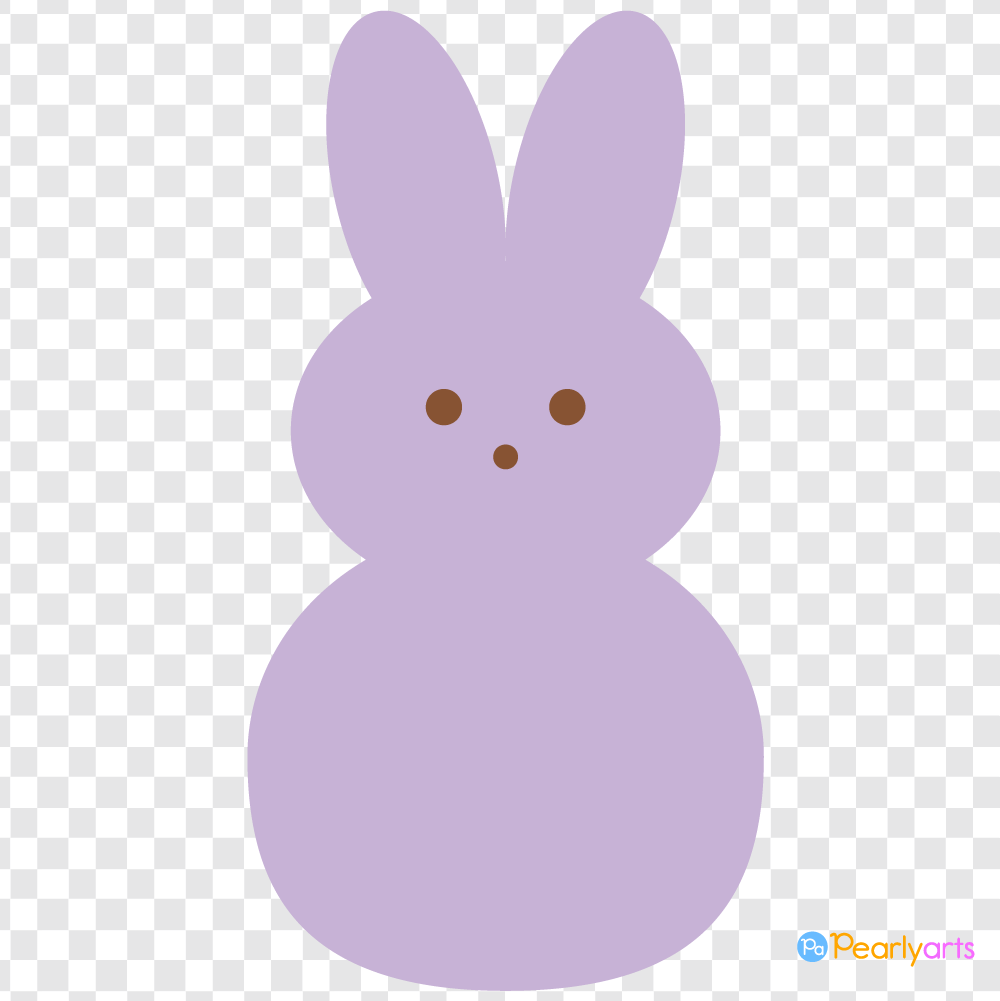 FREE Purple Easter Peep Clipart WM | Pearly Arts