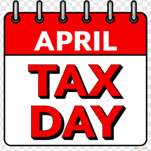 FREE Tax Day Calendar Clipart WM | Pearly Arts