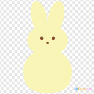 FREE Yellow Easter Peep Clipart WM | Pearly Arts