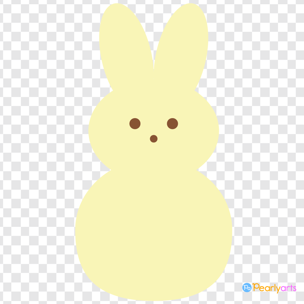FREE Yellow Easter Peep Clipart WM | Pearly Arts