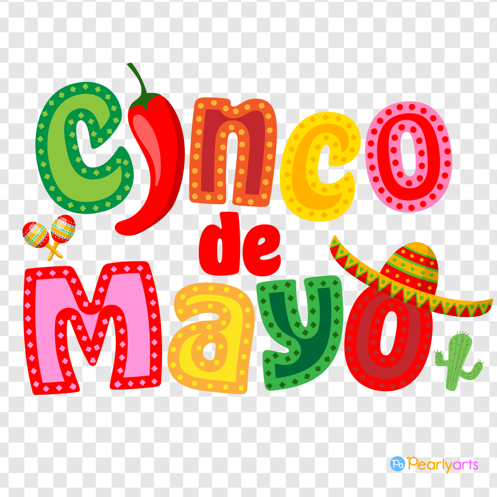 Cinco De Mayo Clipart WM | Pearly Arts
