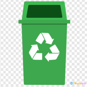 FREE Green Recycle Bin Clipart WM | Pearly Arts
