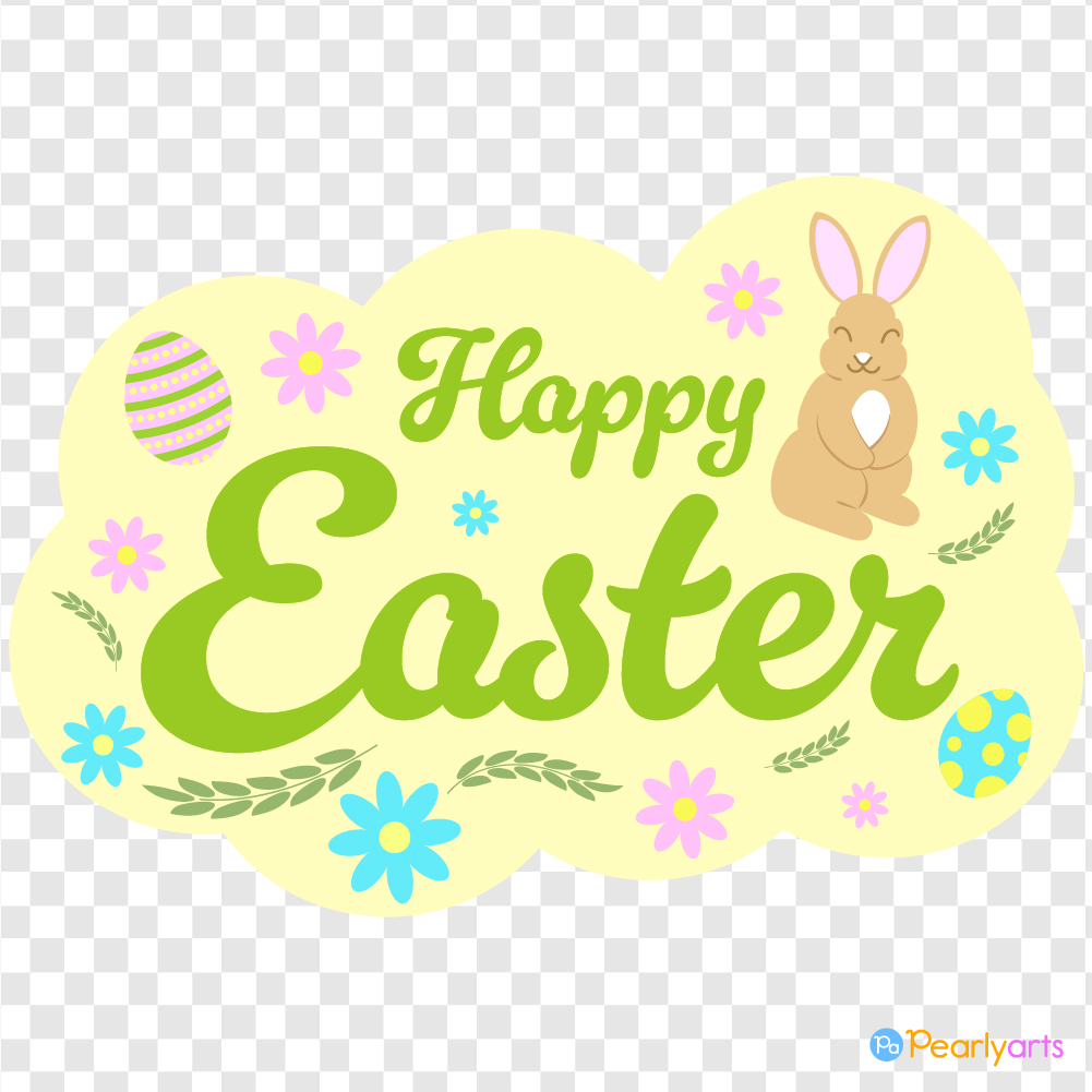 FREE Happy Easter Clipart WM | Pearly Arts