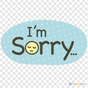 FREE I'm Sorry Clipart WM | Pearly Arts