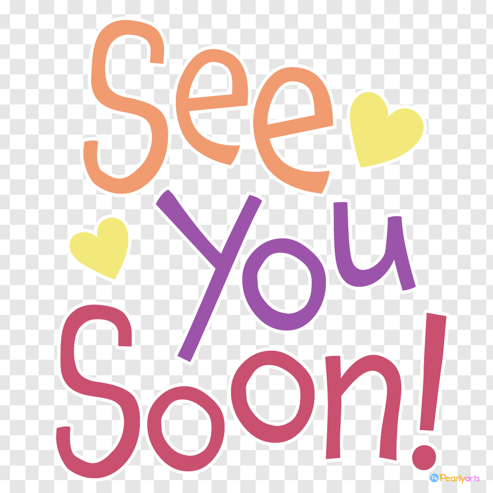 FREE See you Soon Clipart WM | Pearly Arts