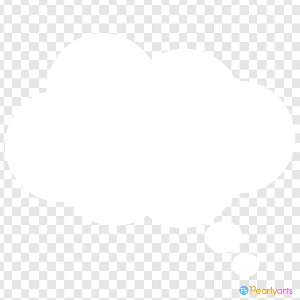 FRE Cloud Speech Bubble Clipart WM | Pearly Arts