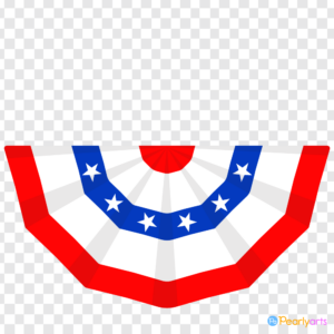 FREE American Flag Bunting Clipart WM | Pearly Arts