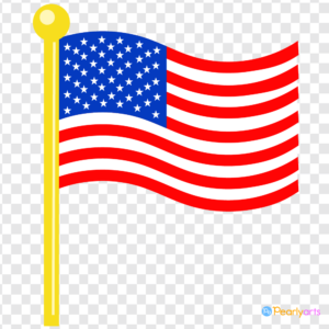 FREE American Flag Clipart WM | Pearly Arts
