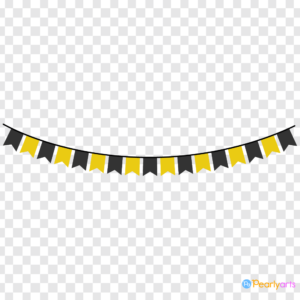 FREE Black and Gold Banner Clipart WM | Pearly Arts
