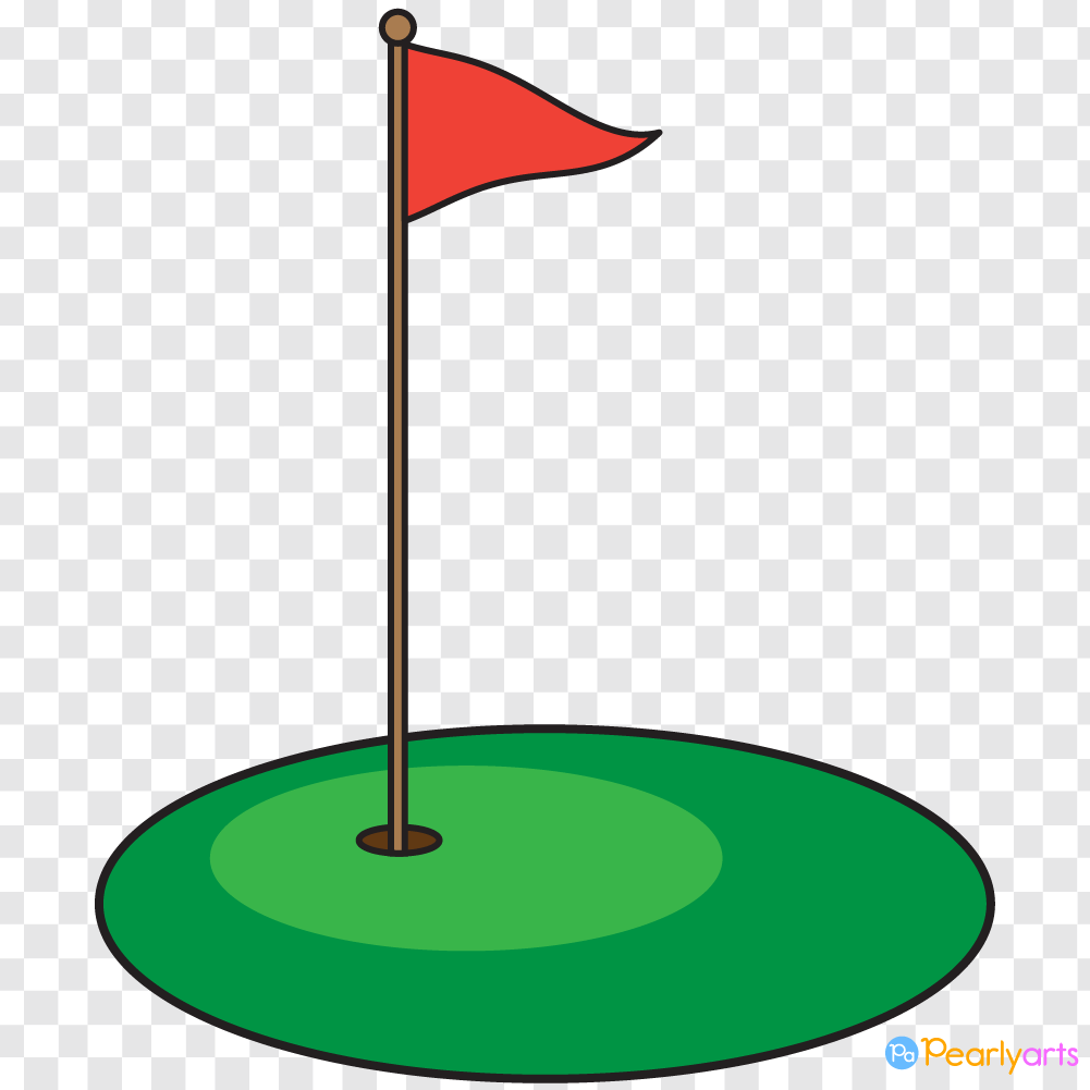 FREE Golf Hole Clipart with outline WM | Pearly Arts