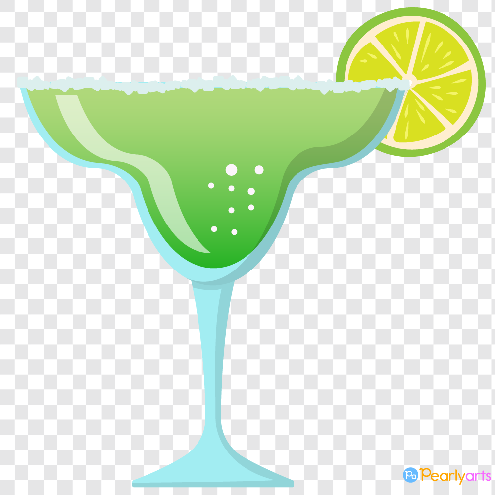 FREE Margarita Clipart WM | Pearly Arts