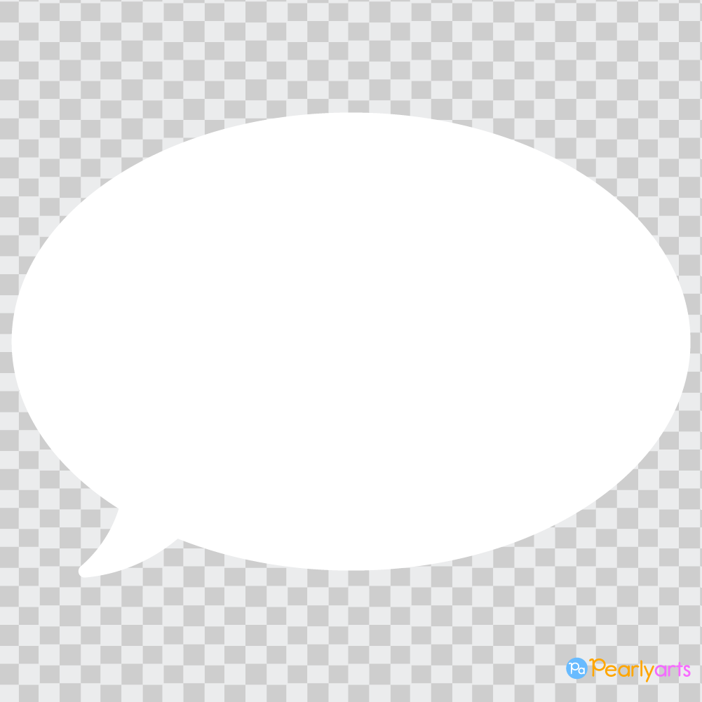 FREE Oval Speech Bubble Clipart WM | Pearly Arts