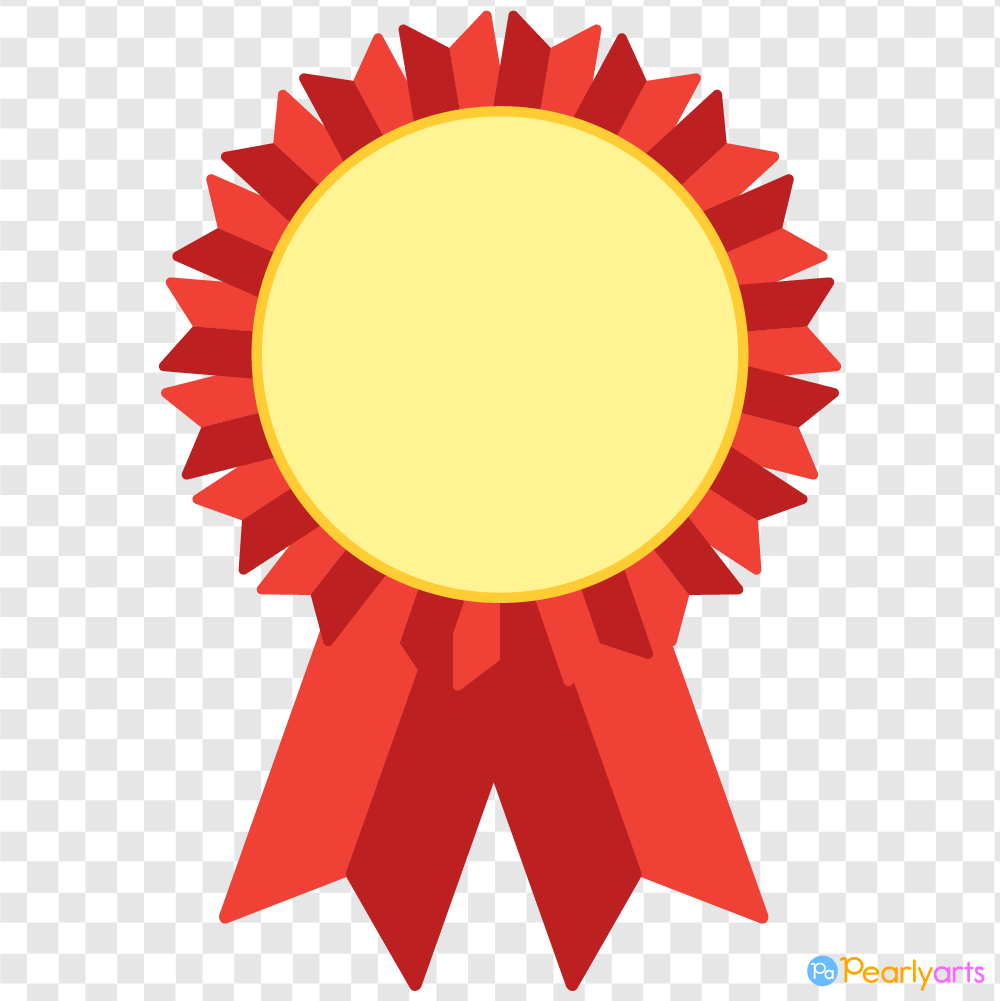 FREE Red Award Ribbon Clipart WM | Pearly Arts