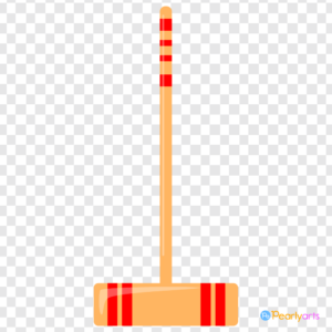 FREE Red Croquet Mallet Clipart WM | Pearly Arts