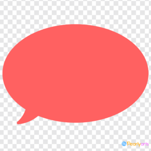FREE Red Oval Speech Bubble Clipart WM | Pearly Arts
