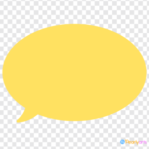 FREE Yellow Oval Speech Bubble Clipart WM | Pearly Arts