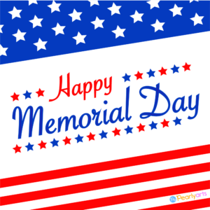 Happy Memorial Day Clipart 1000x1000 WM | Pearly Arts