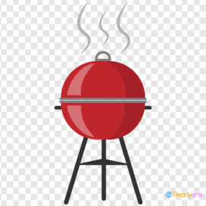 FREE Barbecue Grill with Smoke Clipart WM | Pearly Arts
