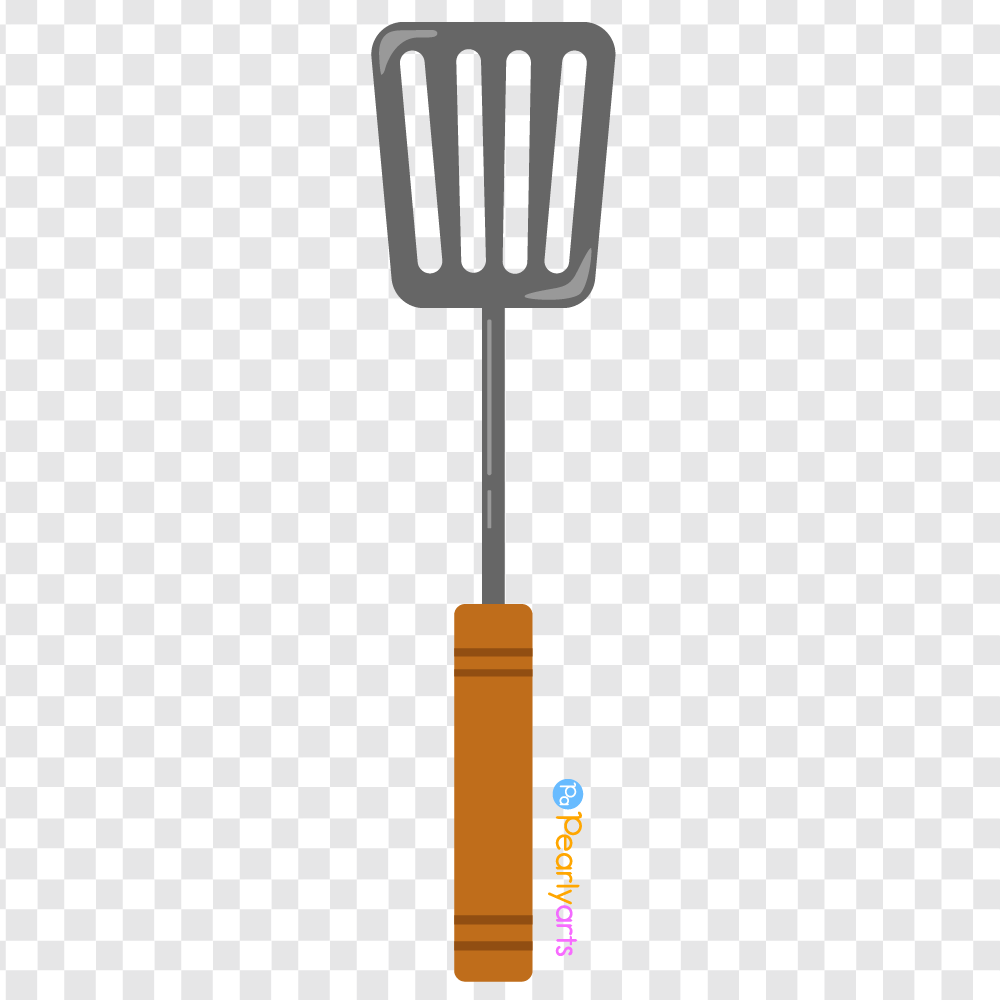 FREE Barbecue Spatula clipart WM | Pearly Arts