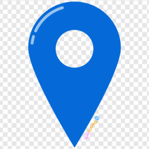 FREE Blue Location Pin Clipart WM | Pearly Arts
