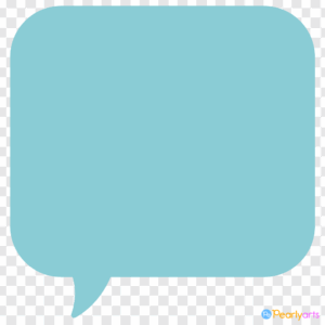 FREE Blue Square Speech Bubble Clipart WM | Pearly Arts