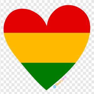 FREE Juneteenth Heart Clipart WM | Pearly Arts